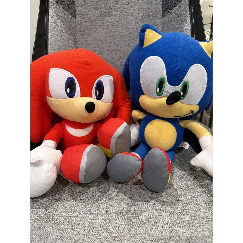 Toy Factory Sonic The Hedgehog And Knuckles 18” Plush Set